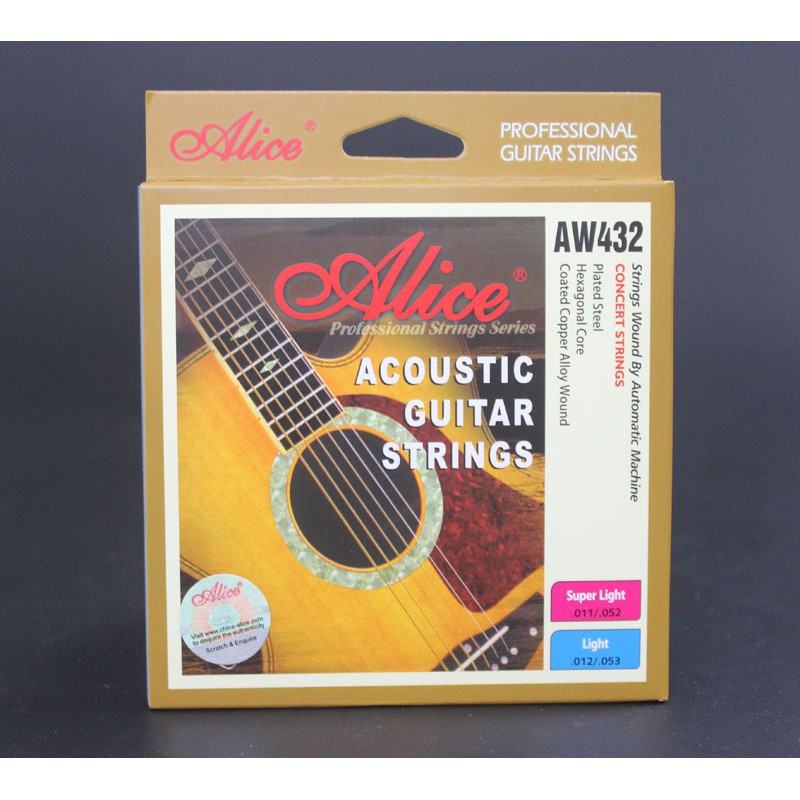 Dây đàn Acoustic chính hãng Alice AW432 - Hàng có sẵn