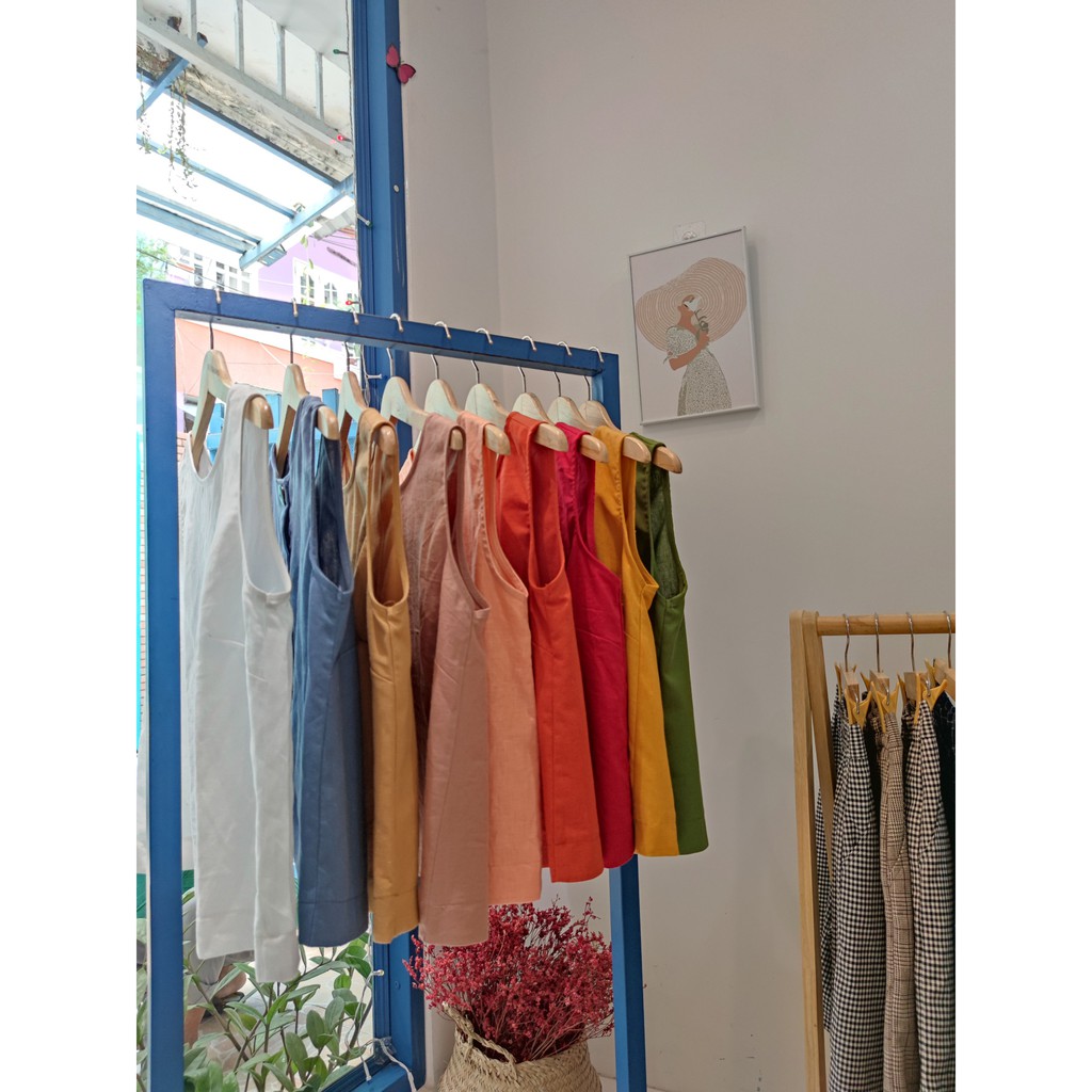 Áo Linen Nút Gỗ Sát Nách | BigBuy360 - bigbuy360.vn