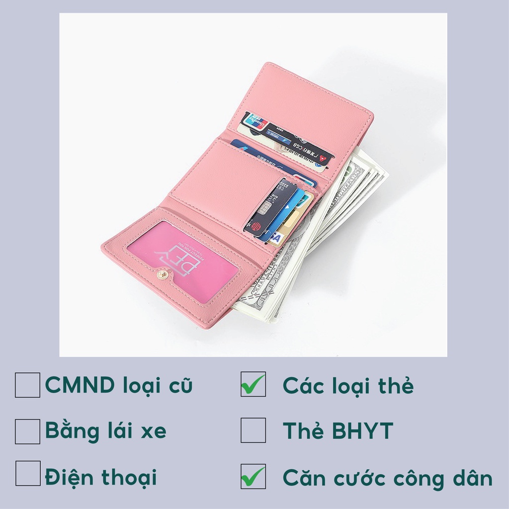 Ví da nữ cao cấp chính hãng PERFECT FOR YOU mini cầm tay đựng tiền nhỏ gọn dễ thương chất cực đẹp PFY11 - GUTADO