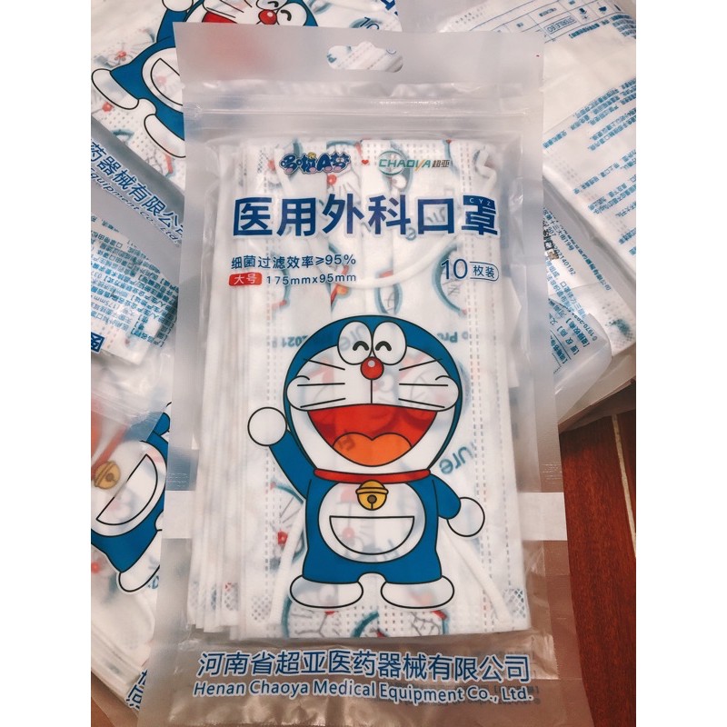 Khẩu trang in hình Doraemon dễ thương