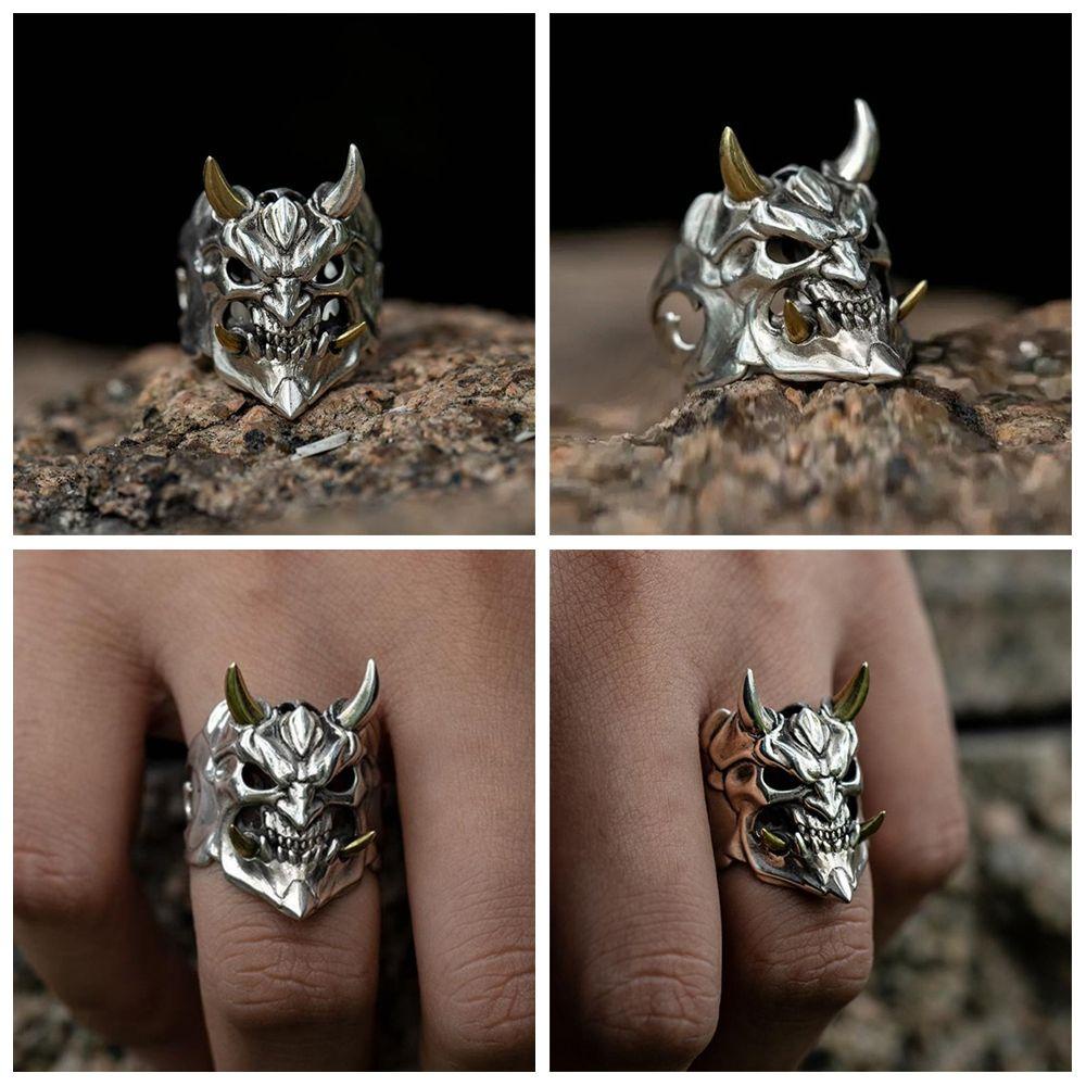 Nhẫn Hình Bộ Xương Phong Cách Gothic Cổ Điển Cho Nam