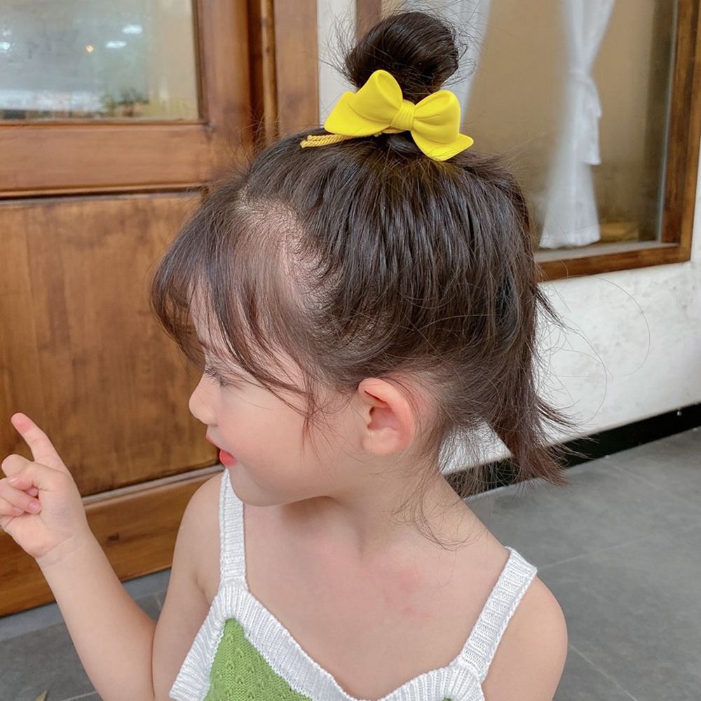 Dây buộc tóc cao su co giãn thắt nơ họa tiết hình học phong cách Hàn Quốc cổ điển dễ thương cho nữ