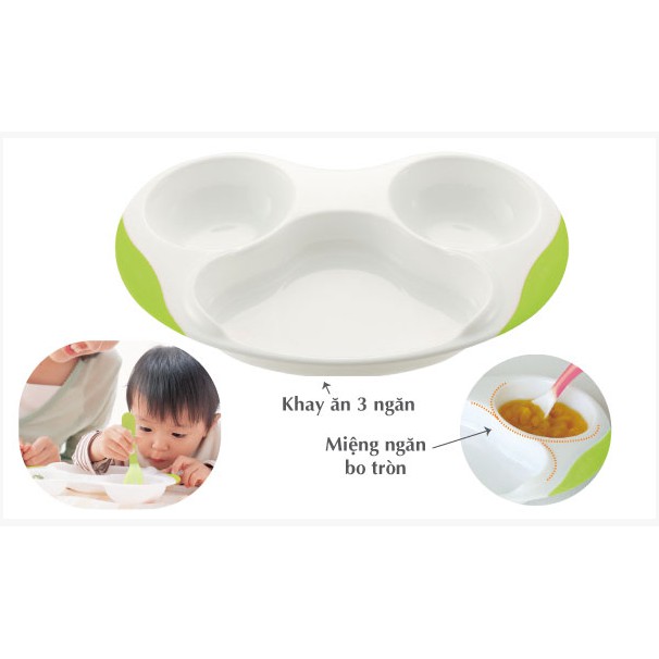 [CHÍNH HÃNG] KHAY ĂN 3 NGĂN RICHELL