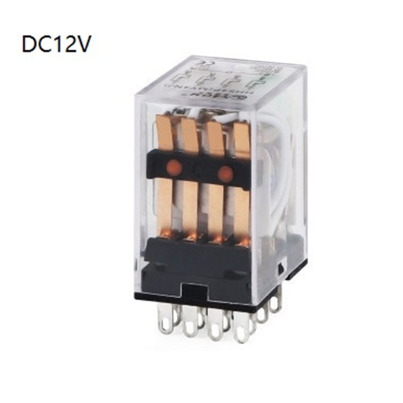 Rơ Le Điện Từ Mini 4NO + 4NC 14 Pin 3A DC12V AC220V DC24V