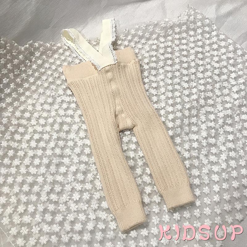 Quần Tất Dệt Kim Phối Ren Mềm Mại Co Giãn Dành Cho Bé Gái 1 Tuổi