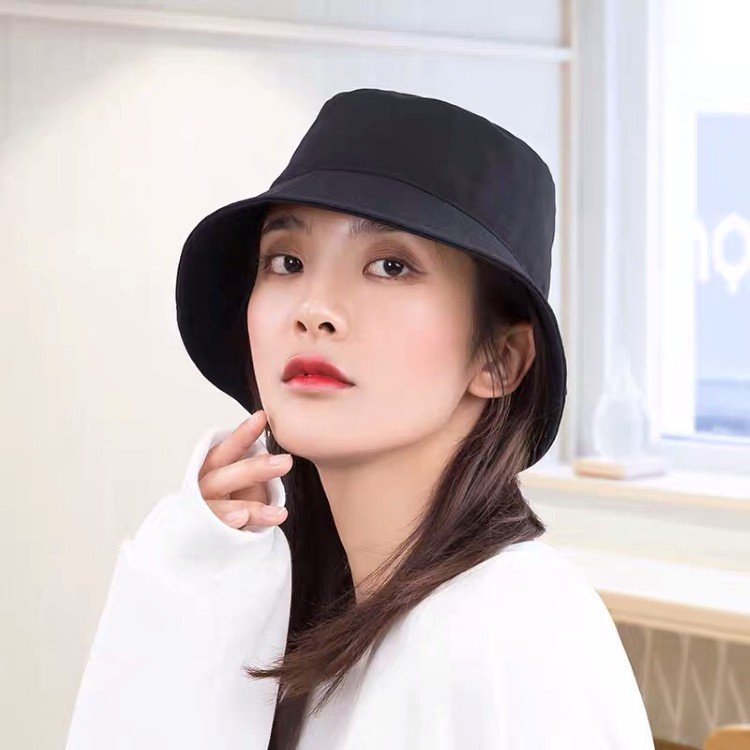 Nón bucket vành tròn trơn nhiều mà phong cách Ulzzang Unisex