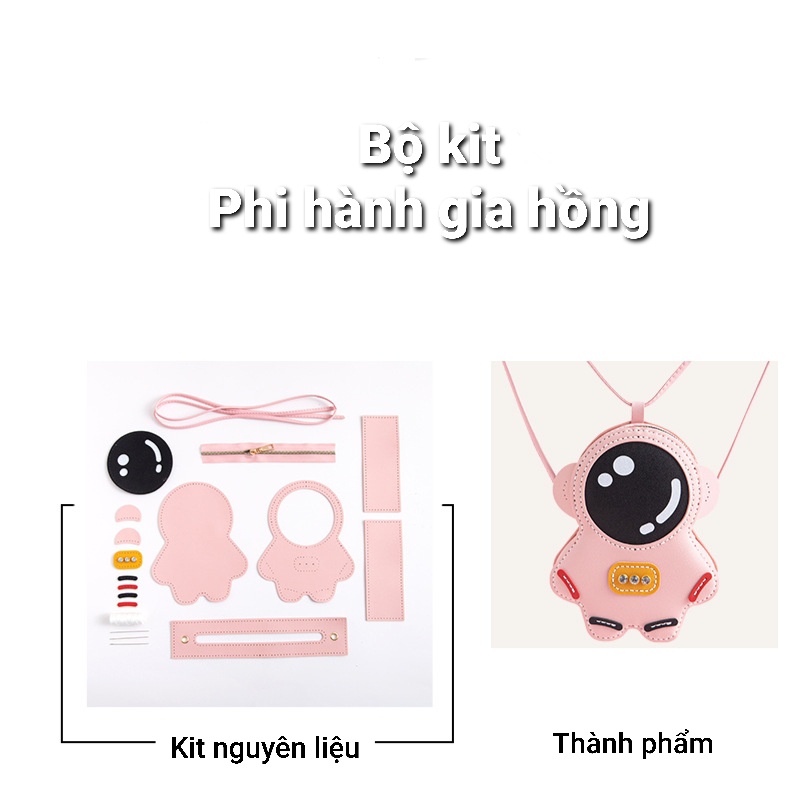 [MỚI] Túi Tự Đan Handmade, Túi Handmade Phi Hành Gia Mặt Trăng (Có Video Hướng Dẫn)
