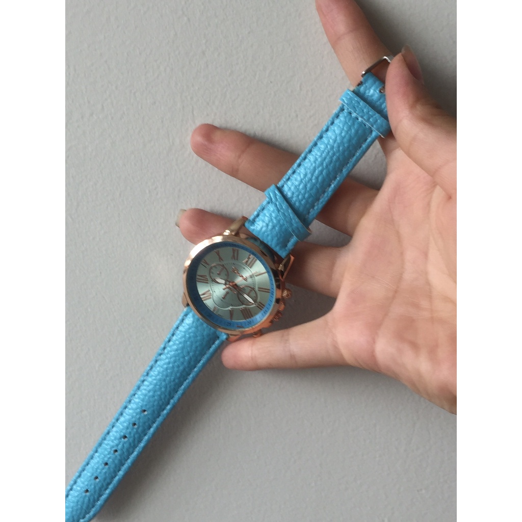 Đồng Hồ Nữ Dây Da Cá Tính Màu Random - A57 - Meta Watch