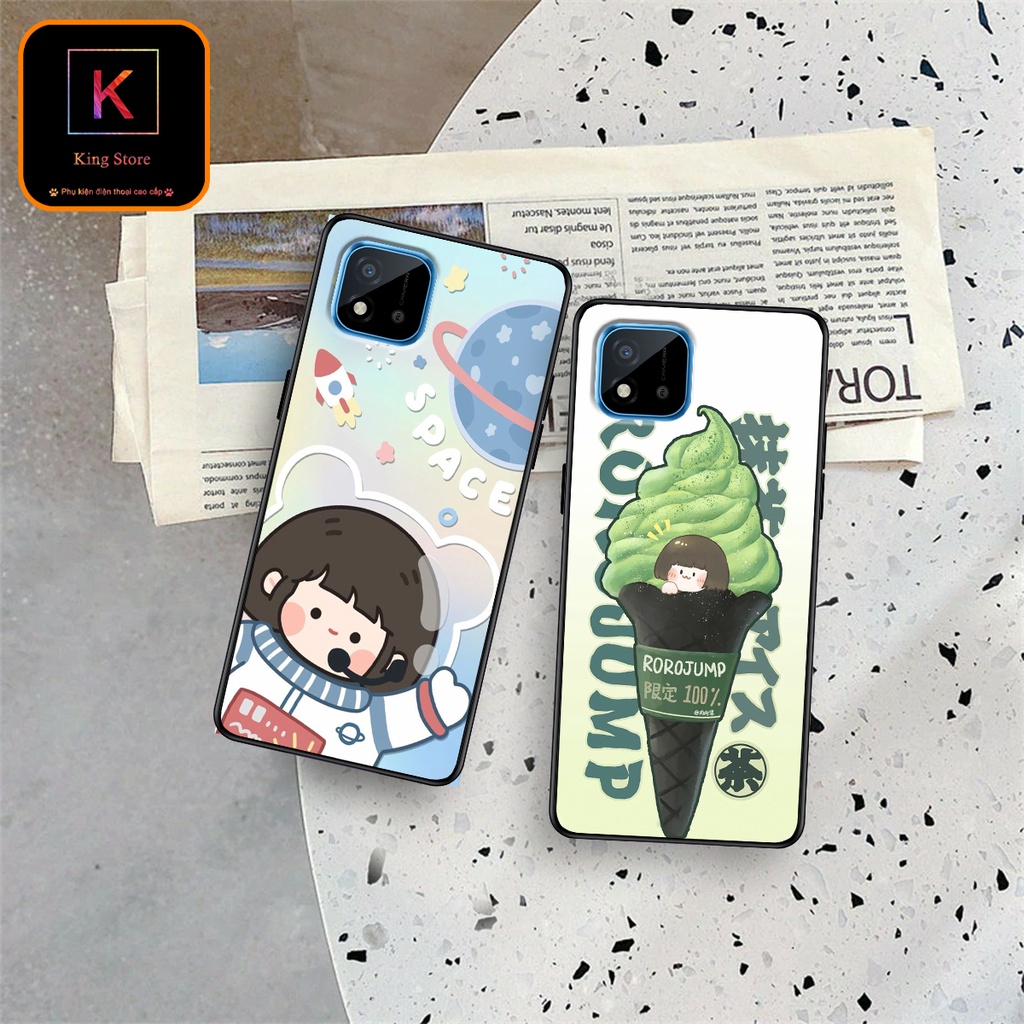 Ốp Lưng Oppo Realme C11 2020 - Realme C11 2021 - Ốp Oppo in hình Ngân hà &amp; Roro Jumb - Lưng nhám viền TPU