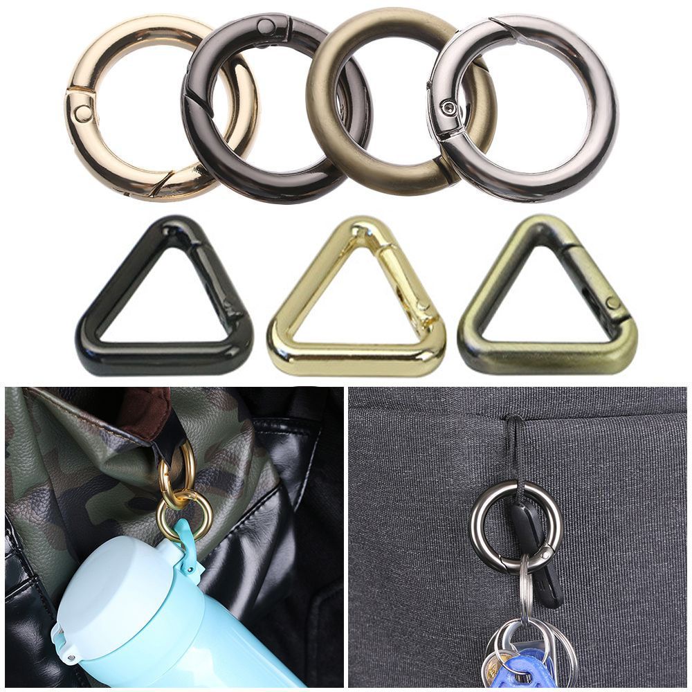 Mihan1 1 / 2 / 5 Chiếc 19 Mm Carabiner Ví Túi Xách Cổng Mạ Túi Khóa Th