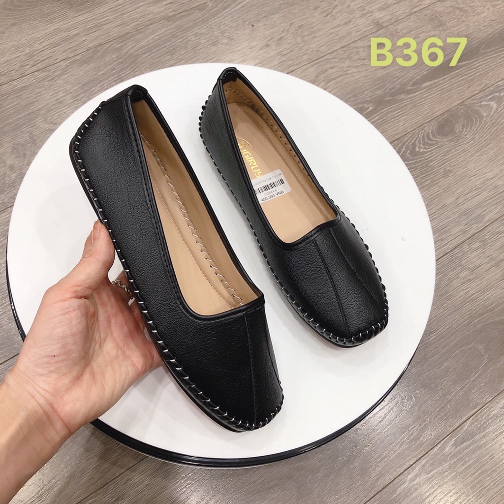 Giày bệt( giày mọi) da mềm đế cao su - B367