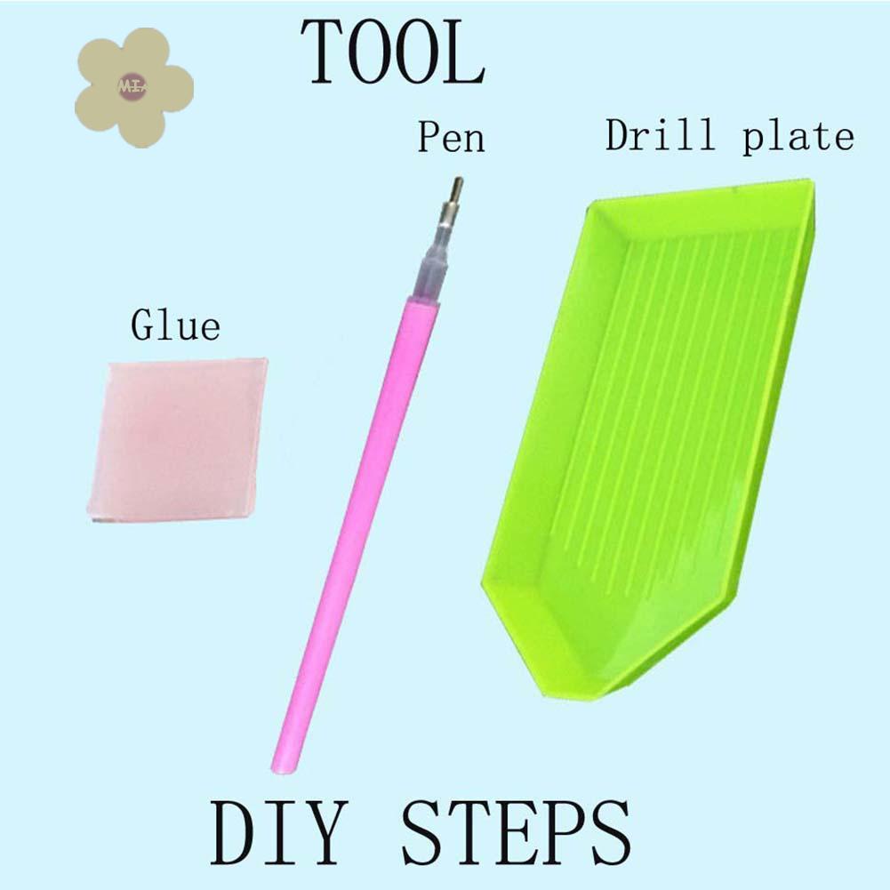 Bộ Tranh Đính Đá Tự Làm Hình Đồng Hồ Chim Công Độc Đáo