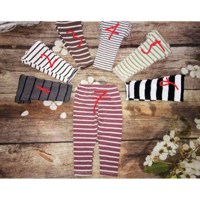 Combo 5q kẻ legging len xuất
