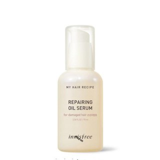 Dầu dưỡng phục hồi dành cho tóc hư tổn My Hair Recipe Repairing Oil Serum Innisfree
