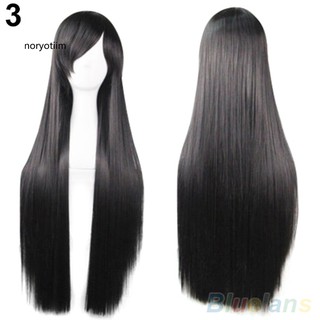 Bộ Tóc Giả Nữ Dài Thẳng Có Mái Xéo