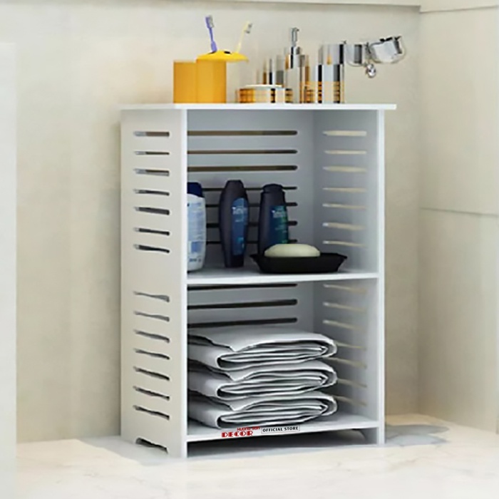 Tủ kệ đầu giường trang trí nhà chất liệu gỗ PVC mầu trắng sang trọng lịch thiệp