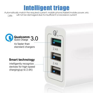 Cốc Sạc Nhanh B' 2.4a 3 Cổng Usb 3.0 Cho Iphone Android