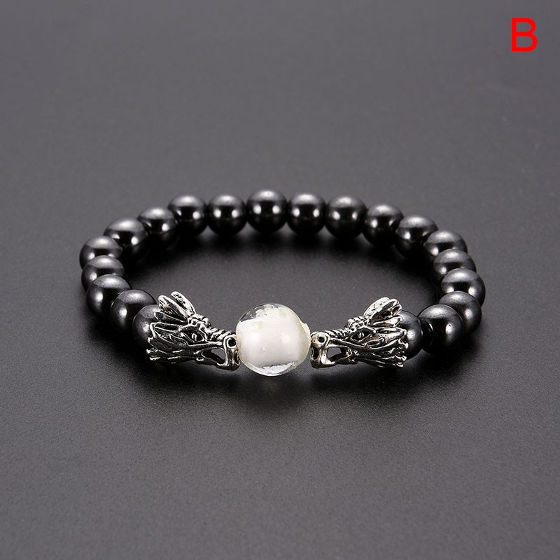 Vòng tay chuỗi hạt nam châm đính đá phong cách trẻ trung