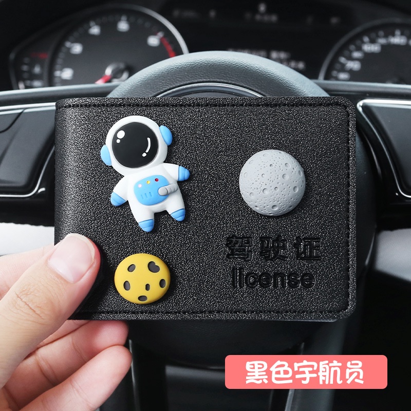Ví Da Đựng Bằng Lái Xe in Họa Tiết Hoạt Hình Dễ Thương Sáng Tạo Cho Nữ