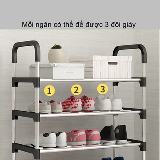 Kệ Giày Dép Tiện Dụng 5 Tầng Inox Cao Cấp