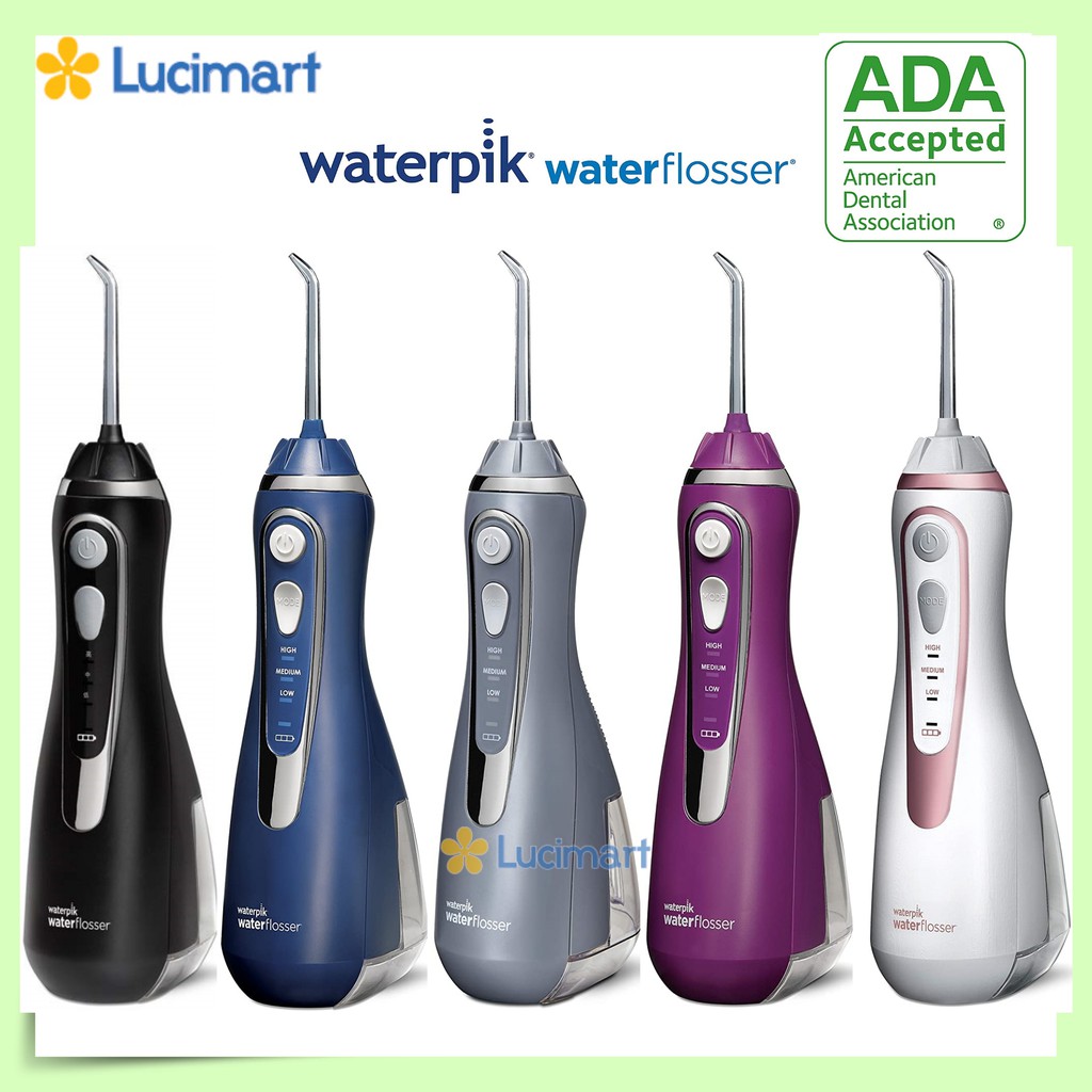 Máy tăm nước cầm tay Waterpik Cordless Advanced Water Flosser WP-560, WP-562, WP-563, WP-565, WP-567, WP-569 [Hàng Mỹ]