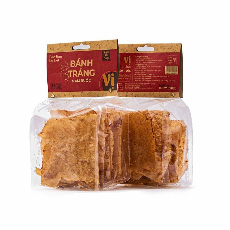 Bánh Tráng Mắm Ruốc Đà Lạt 125g