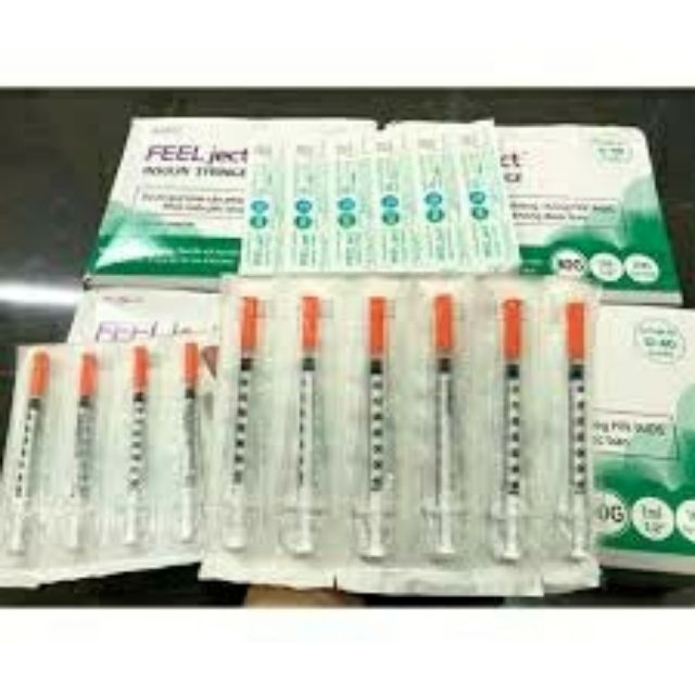 Bơm Tiêm Tiểu Đường Insulin 30g Hộp 100cái