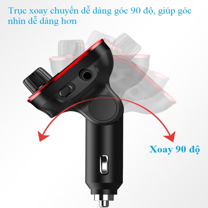 Tẩu nghe nhạc MP3, kiêm tẩu sạc trên ô tô. Thương hiêu Hyundai - HY-89 (Bảo hành: 1 NĂM Chính Hãng)