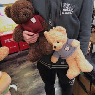 [ order] Balo gấu Teddy màu nâu sậm/kem