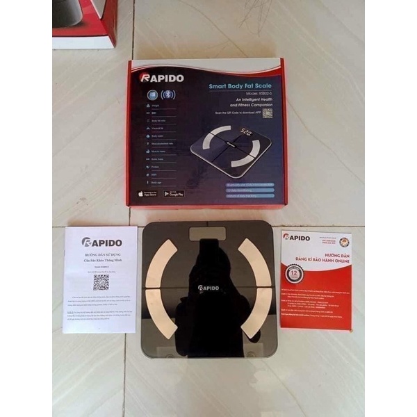 CÂN RAPIDO RSB02-S BLUETOOTH-Bảo hành 12 tháng