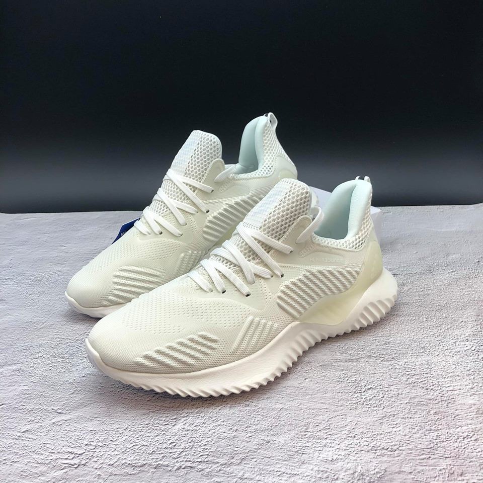 &gt;ẢNH THẬT-HÀNG THẬT&lt; Giày sneaker Anpha Bouce full trắng nam nữ