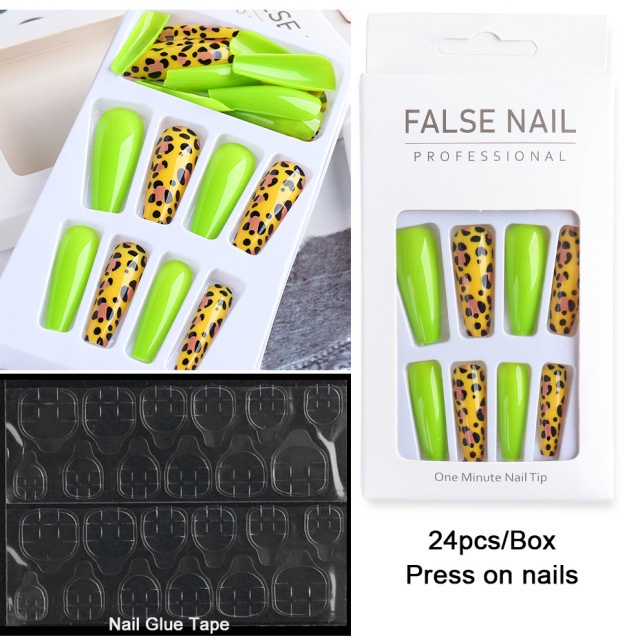 Set 24 Miếng Dán Trang Trí Móng Tay 2022 Kiểu Dáng Mới