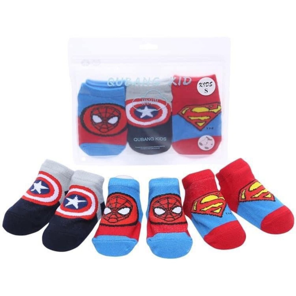 Sét 3 đôi Tất  cho bé yêu KANGMIN-KIDS .Tất Trẻ Em Chất Cotton Hàng Xuất Khẩu-6-11kg Mã T01
