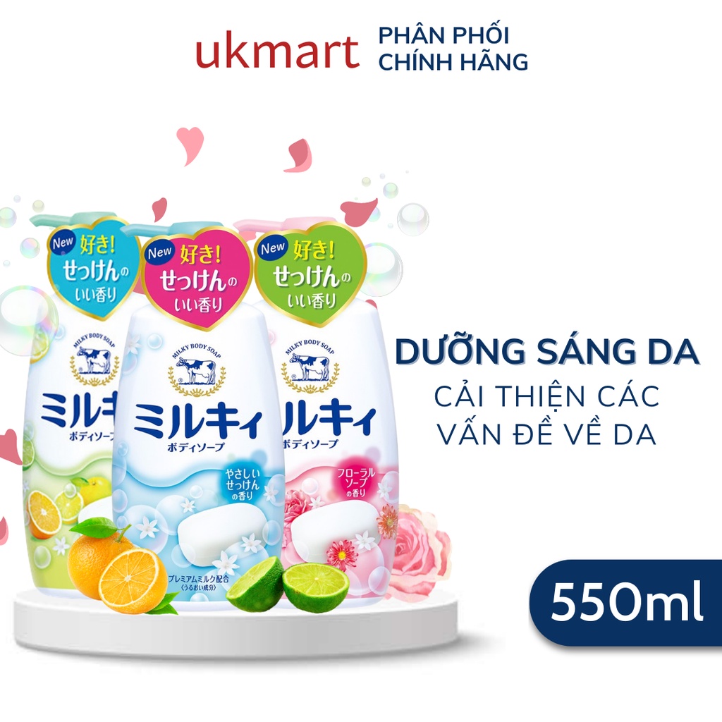 Sữa Tắm Organic Cow Brand Milky Body Soap 550 ml