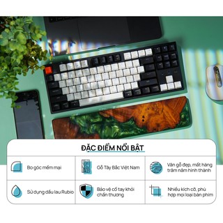 Kê tay gỗ Nu Resin HyperWork Green