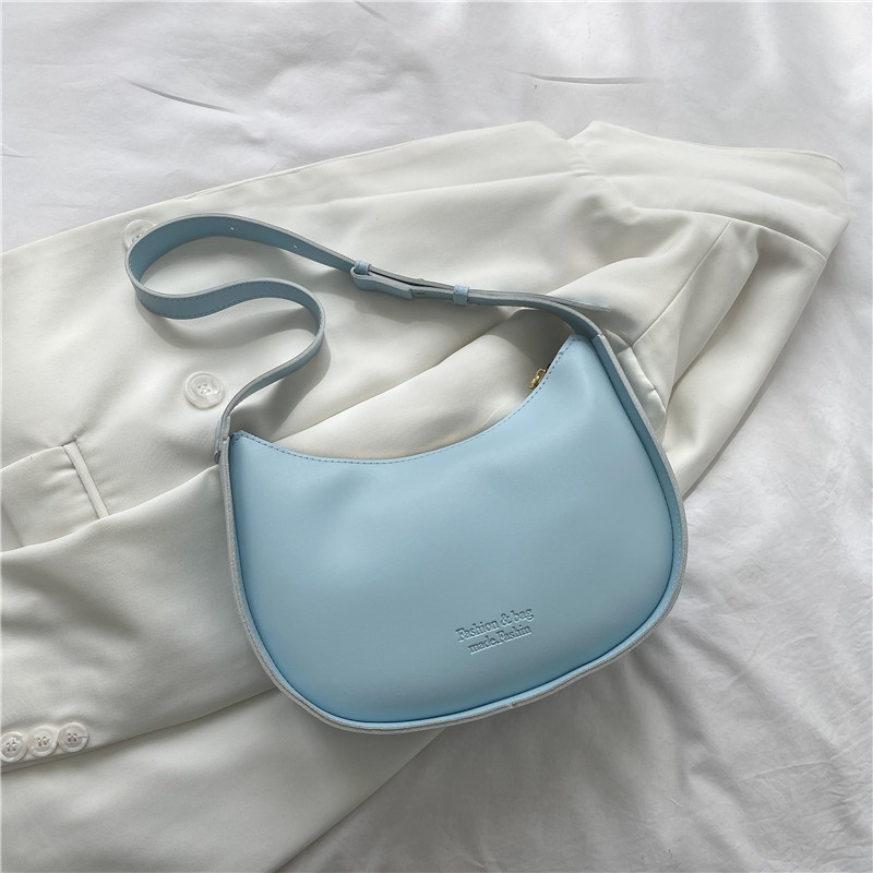 Túi đeo dưới cánh tay Màu Trắng Phong Cách Retro Phương Tây Thời Trang Cho Nữ