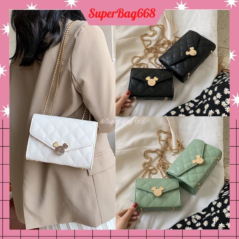 Túi Đeo Chéo Nữ ♥️FREESHIP♥️ Túi Đeo Vai Thời Trang Hàn Quốc Chuột Micky SPB 201