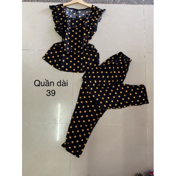 Bộ lanh (tole) nữ quần dài tay cánh tiên HOA 10 GIO