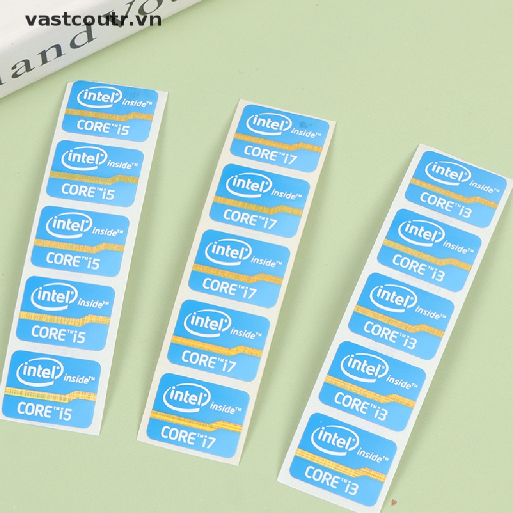 Miếng Dán Logo Laptop Intel Core i3 i5 i7