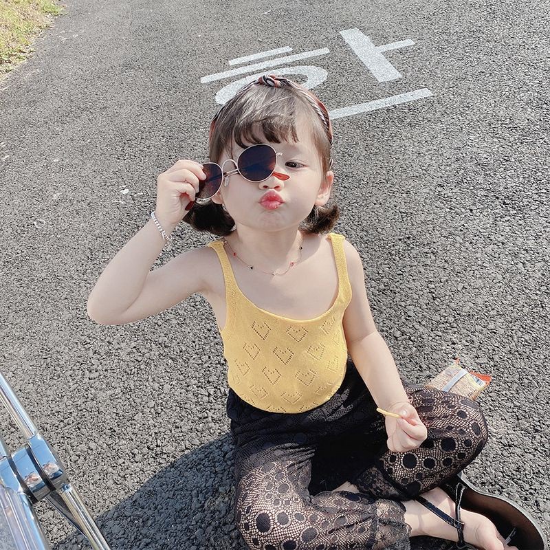 Áo sát nách vải mỏng phong cách Hàn Quốc thời trang mùa hè cho bé gái