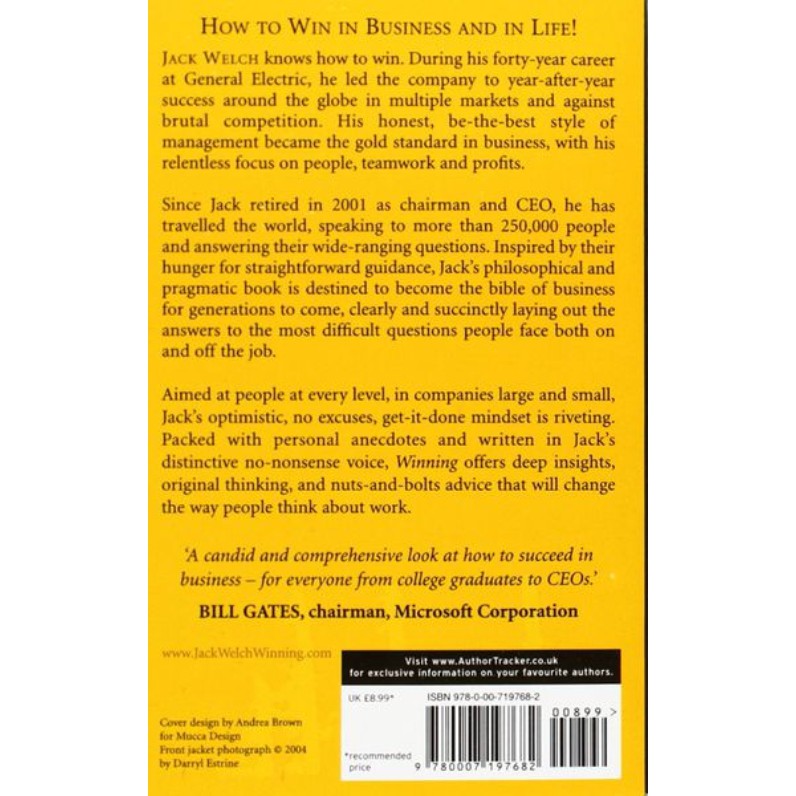 Sách phát triển bản thân tiếng Anh - Winning (ISBN cũ: 9780007197682)