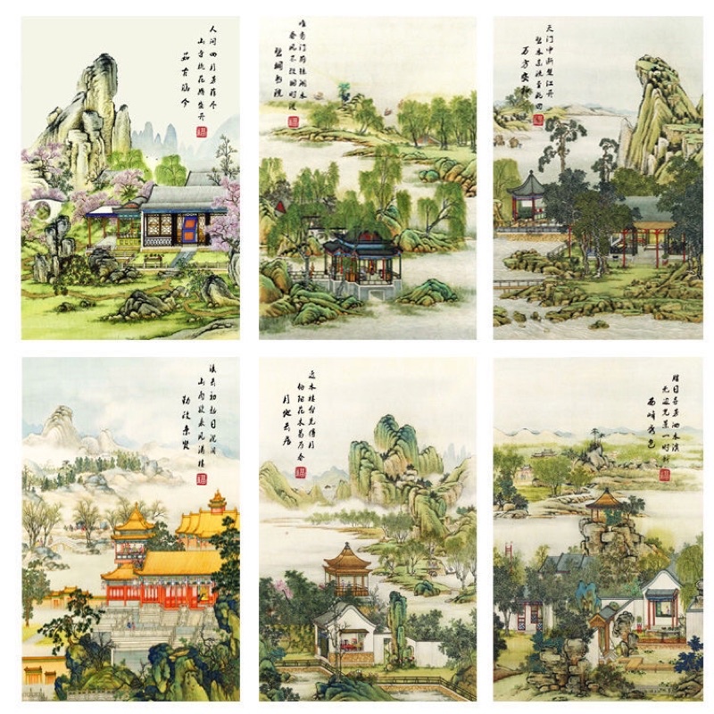 Tranh Thêu Chữ Thập Phong Cảnh Trung Hoa 110 * 75 2021