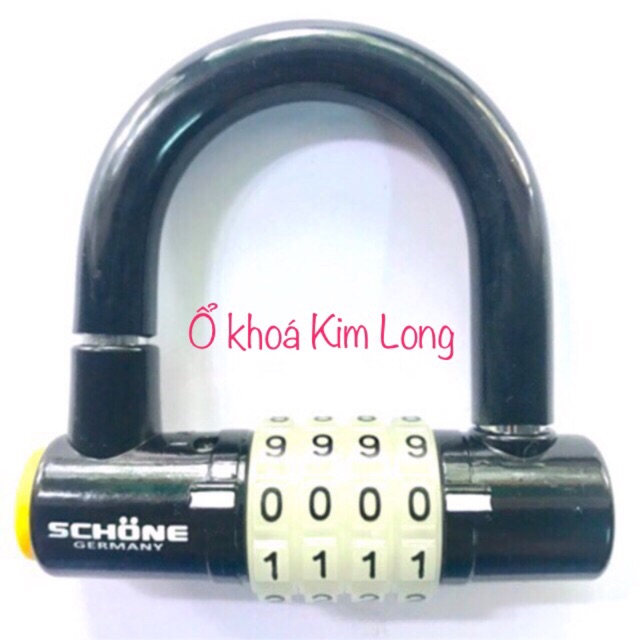 Ổ khoá số chữ U SCHONE SC-801 chính hãng không khoá được xe máy