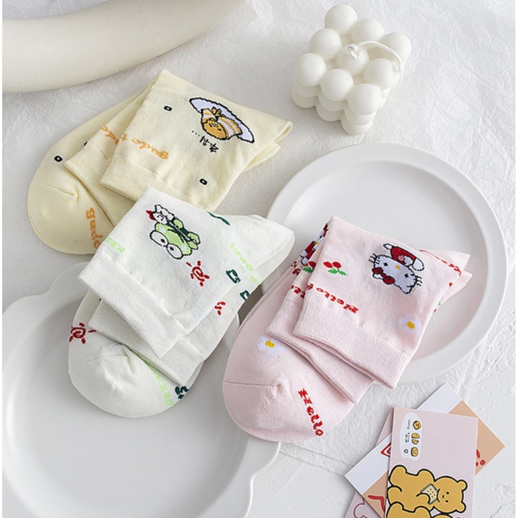 Bộ tất kitty cao cổ họa tiết kute