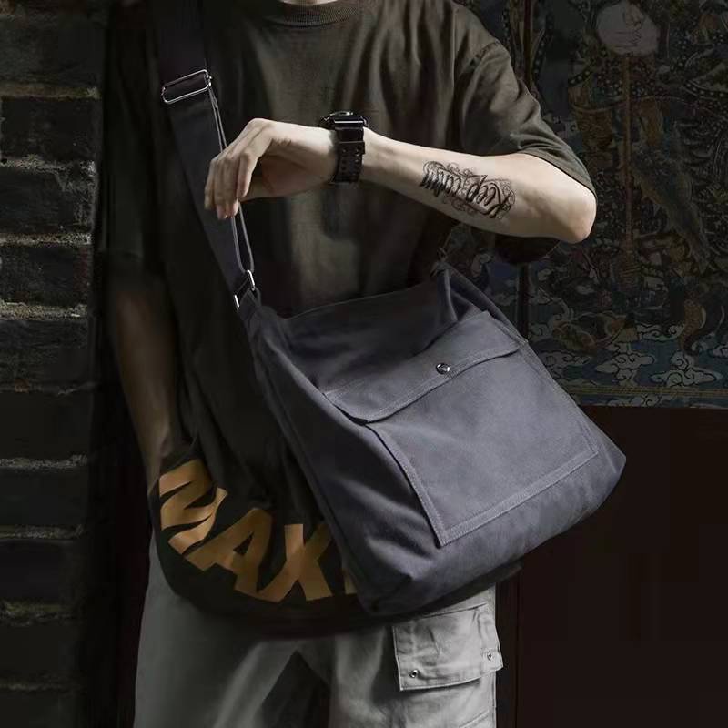 Túi Xách Vải Canvas Thiết Kế Cỡ Lớn Thời Trang Cao Cấp Dành Cho Nam Nữ