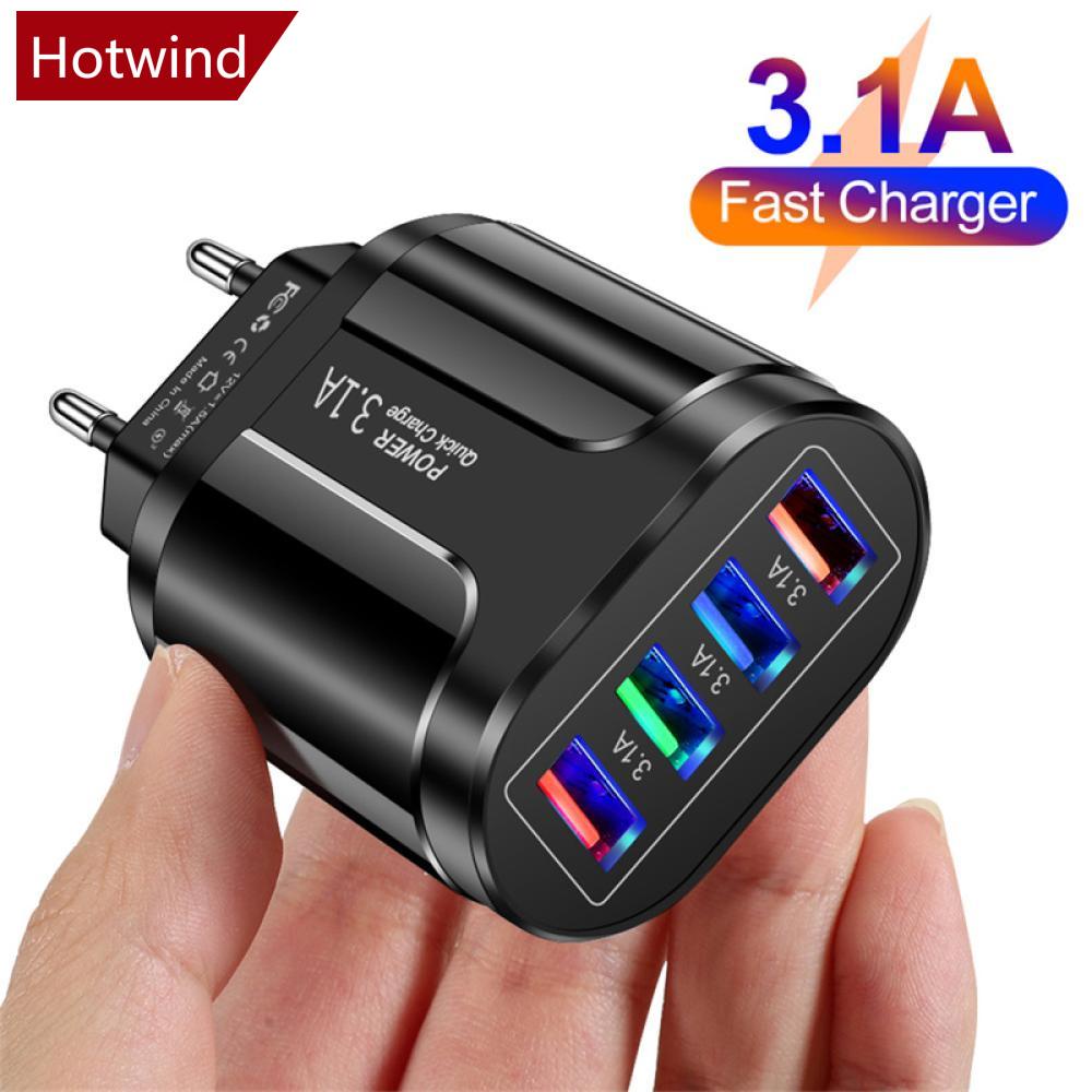 Cốc Sạc Nhanh 4 Cổng Usb 3.1A T2Y5 Cho Điện Thoại