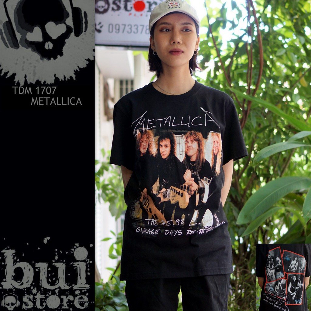 Áo Rock band tee / áo phông thun Metallica TDM 1707 - 100% cottong Thái Lan over size nam nữ đều mặc được