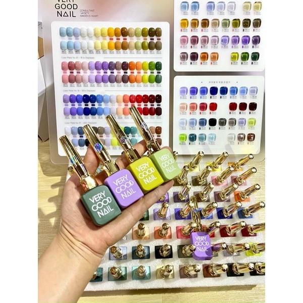 Set sơn gel very good nail 60 màu Chai Dài , ( Fullbox Tặng BẢNG MÀU + Base , Top )