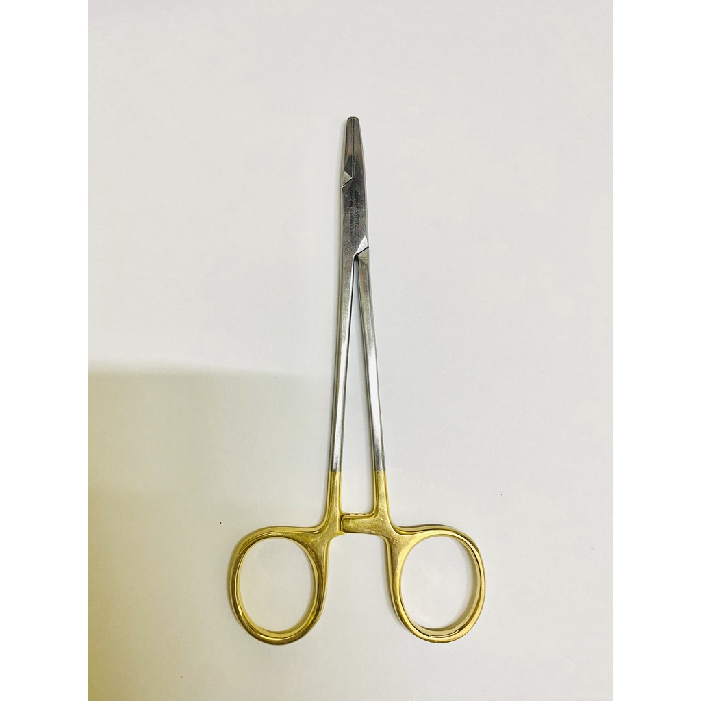 Pank kẹp kim, kẹp chỉ chuôi vàng Germany 14cm