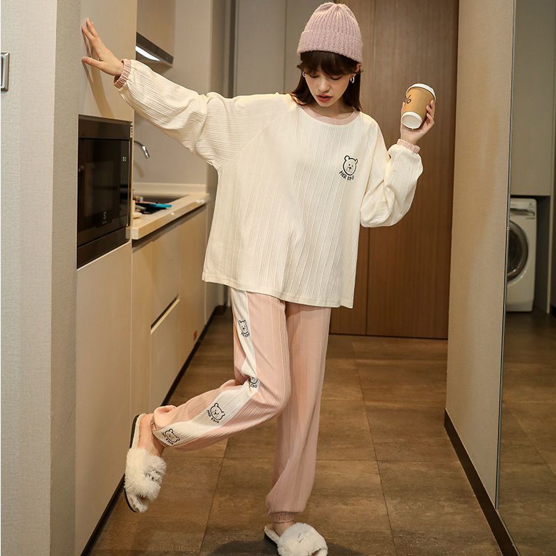 Đồ bộ nữ pijama mặc nhà cotton cao cấp tay dài nhiều màu đẹp - CTD1 | BigBuy360 - bigbuy360.vn